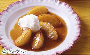 りんごのキャラメルソース