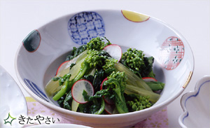 ふきと菜の花の即席漬け