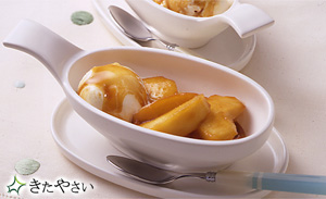 りんごのカラメルソテー