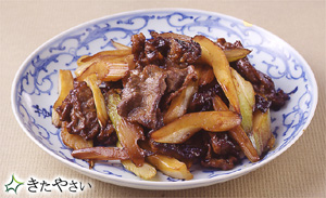 牛肉とセロリの炒めもの