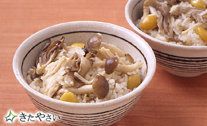 きのこの炊きこみご飯