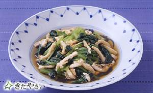 小松菜と油揚げの煮びたし