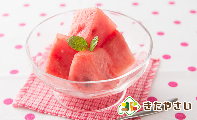 すいかの蜂蜜レモンマリネ