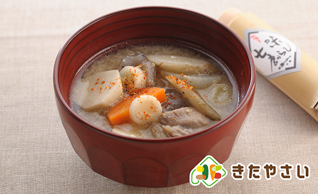 根菜と鶏肉の具だくさんみそ汁