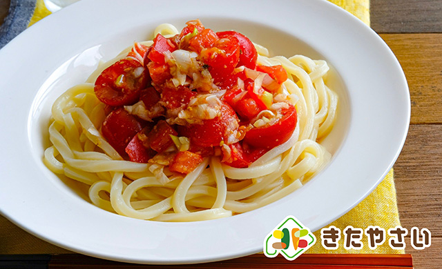 ダブルトマトのうまダレうどん