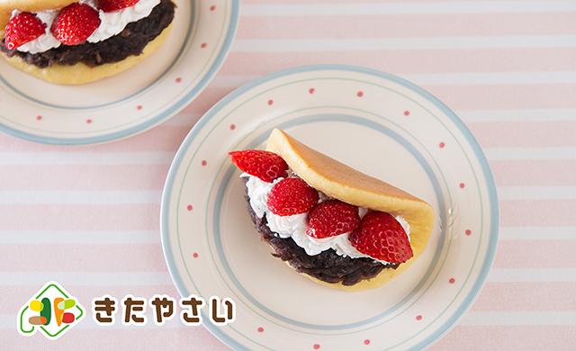 いちごの生どら焼き